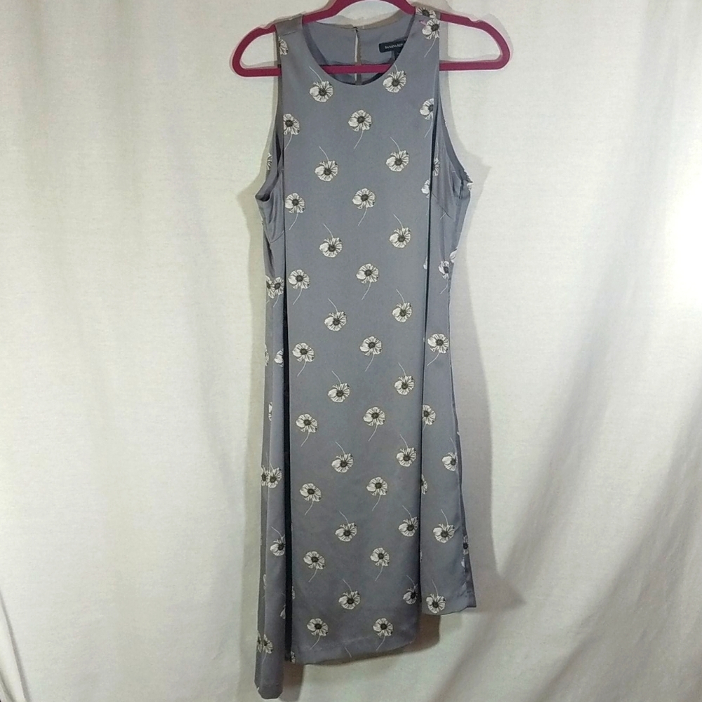 Banana Republic Asymmetrical Daisy Dress - Gray